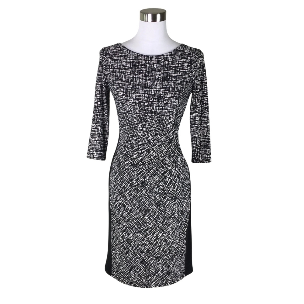 LIKE NEW Ralph Lauren Women's Ruched waist Bodycon Dress Size 6 MSRP $139